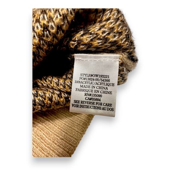 Others Follow Leopard Print Cowl/Off Shoulder Sweater Size Medium - Picture 6 of 9